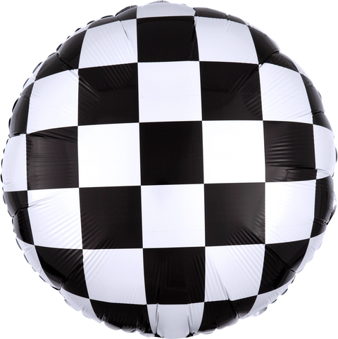 Ballon drapeau à damier standard - 18"