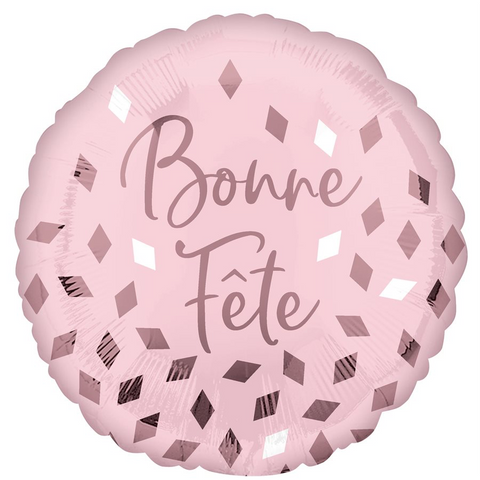 Diamant rose Bonne fête - 18"