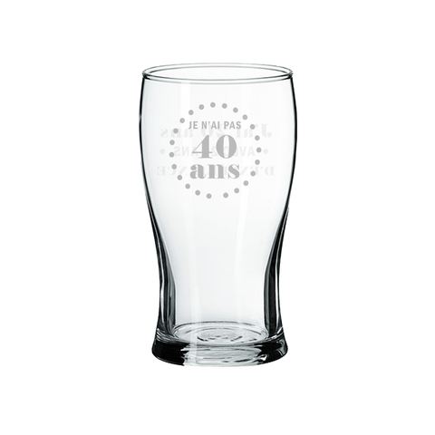 I'm not 40, I'm 20 with 20 years of experience - Beer Glass