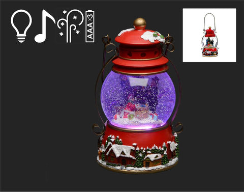 8" RED LANTERN W/MUSIC & BLOWER