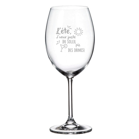 Summer I Just Want - Wine Glass