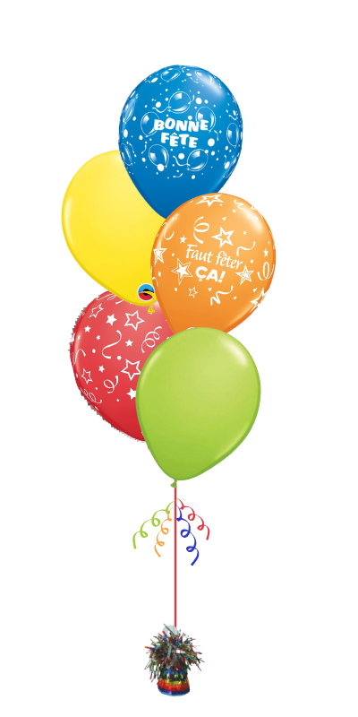 Bouquet of balloons - Happy Birthday - Colorful