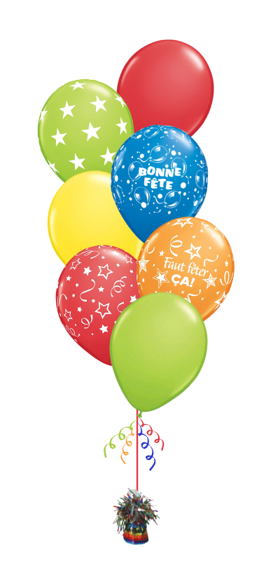 Bouquet of balloons - Happy Birthday - Colorful