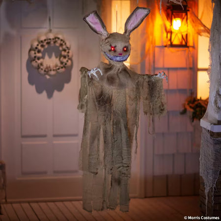 Light-Up Rabbit with Sound Hanging Halloween Decoration - 5 ft