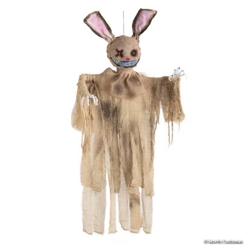 Light-Up Rabbit with Sound Hanging Halloween Decoration - 5 ft