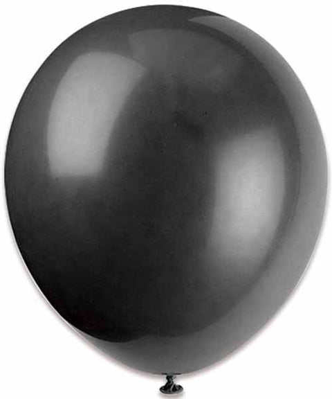 Ballons de latex 12" (10/pqt) - Noir