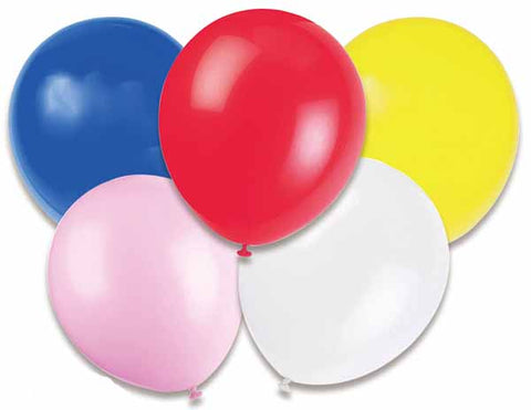 Ballons de latex 12" (10/pqt) - Multicolore