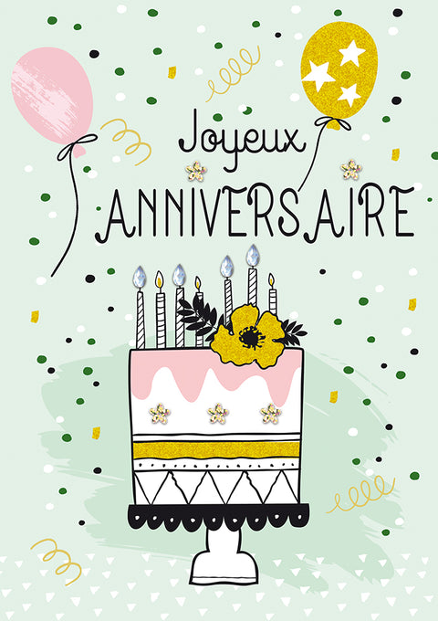 Joyeux anniversaire - Grande carte de souhaits - Incognito