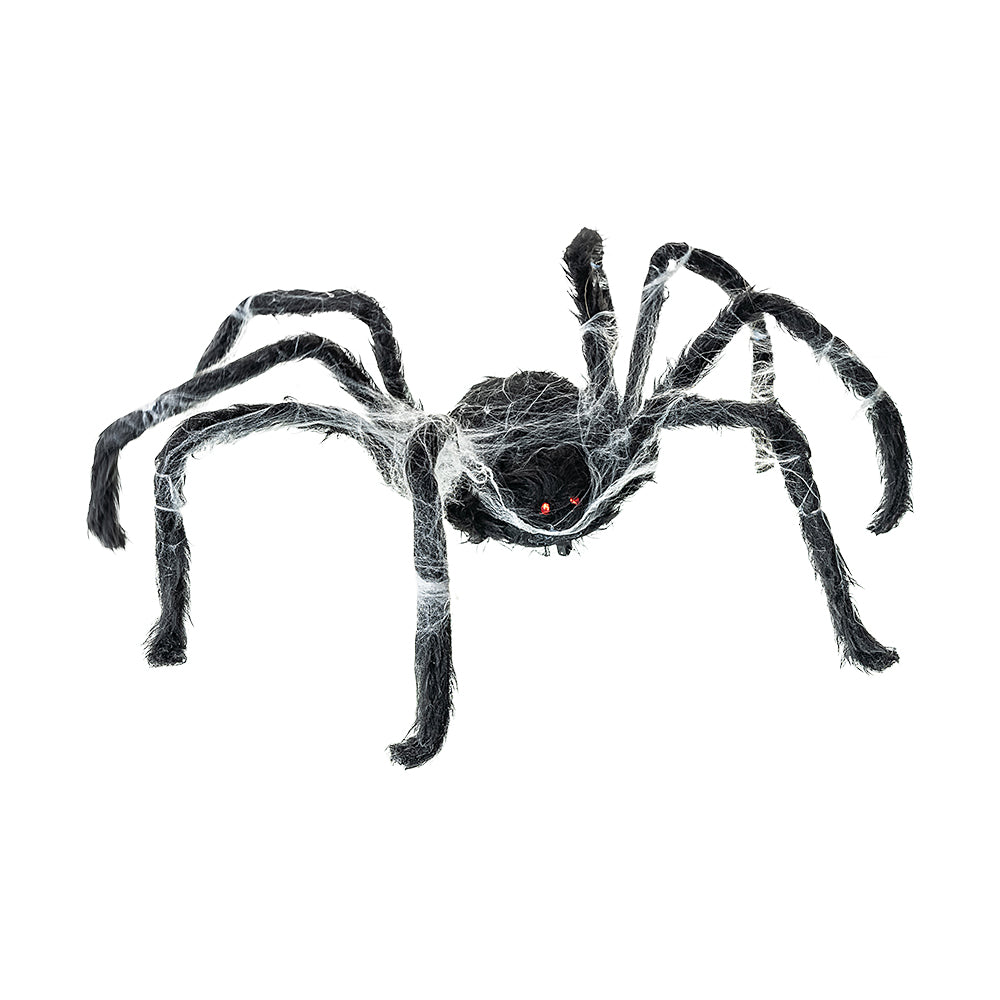 Animated walking spider with web