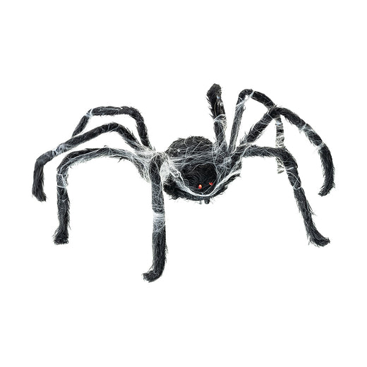 Animated walking spider with web