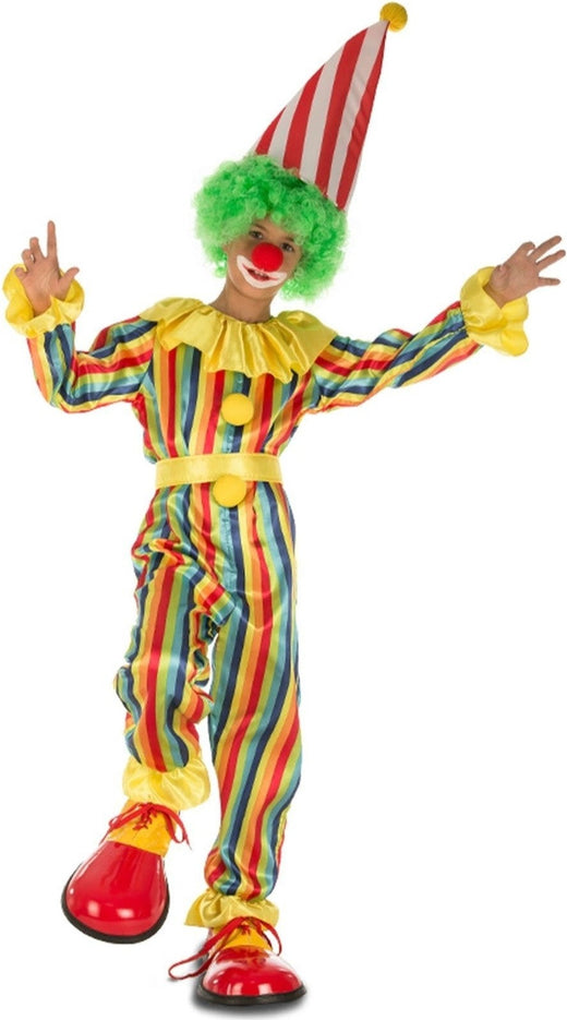 Costume Clown À Rayures - Enfant