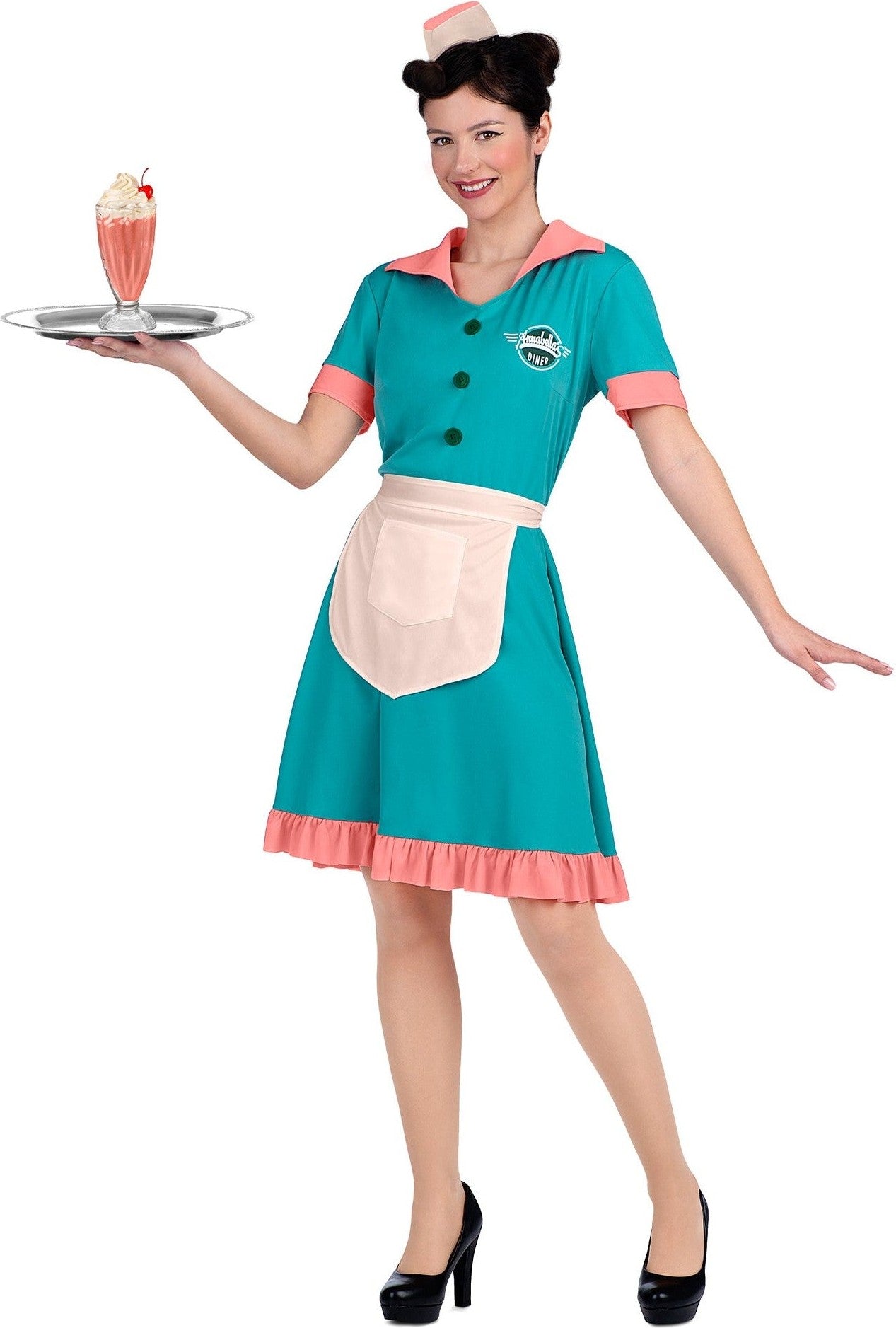 Costume Serveuse Années 50 - Femme