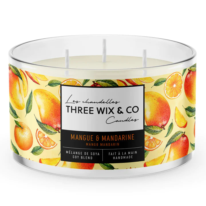 MANGO & MANDARIN Candle - Three Wix And Co