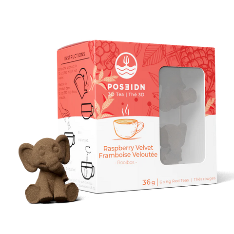 Velvety raspberry - Box of 6 tea bombs (red tea) - Poseidn