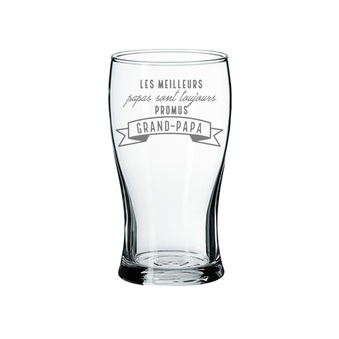 The best dads always get promoted to grandpa - Beer glass