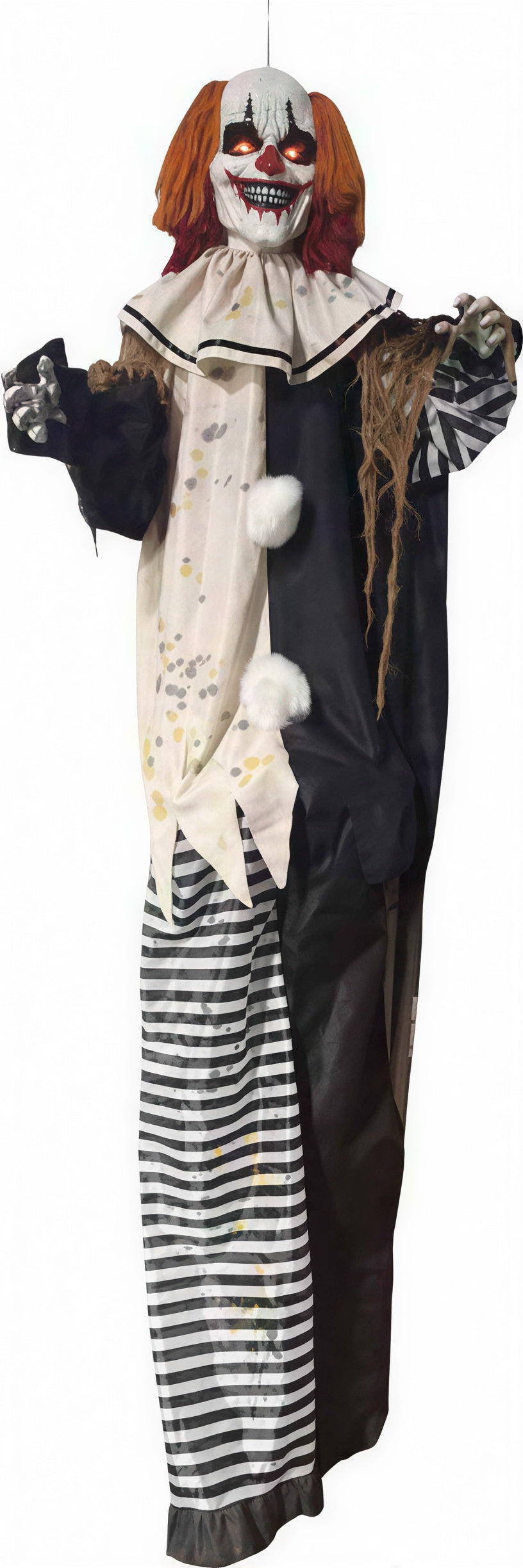 100 cm suspended black and white clown