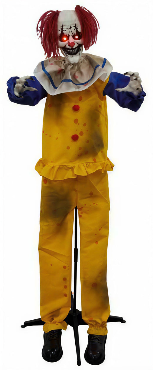 5.9 ft tall animated clown