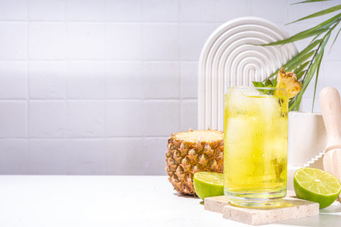 Pineapple and coconut mojito