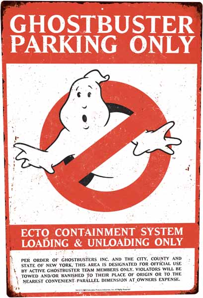 Panneau métalique - Ghostbusters