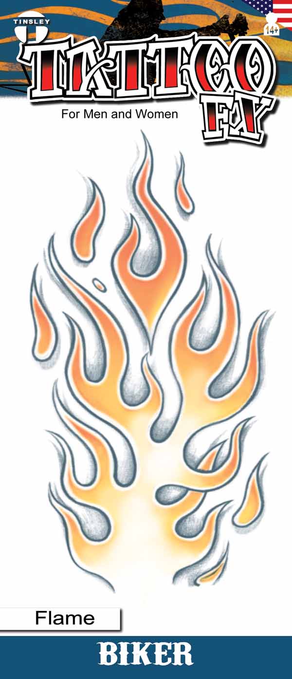 Tatouage FX biker flammes