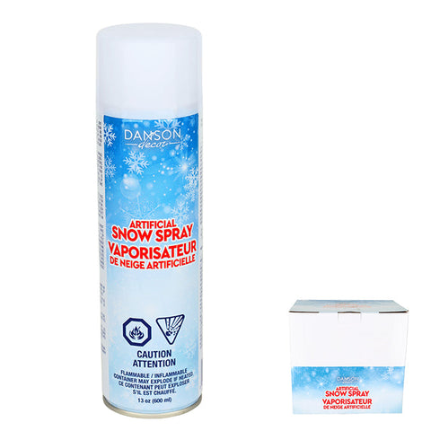 13 OZ (600ML) NON-FLAMMABLE CAN OF WHITE SNOW SPRAY WITH FROST LOOK EFFECT