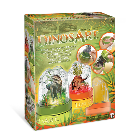 Globes d'eau lumineux - Dinosart™