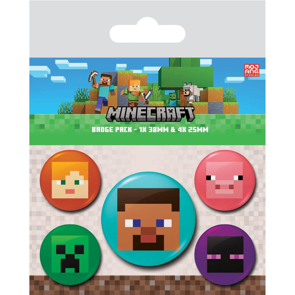 Pack de badges Minecraft (visages)