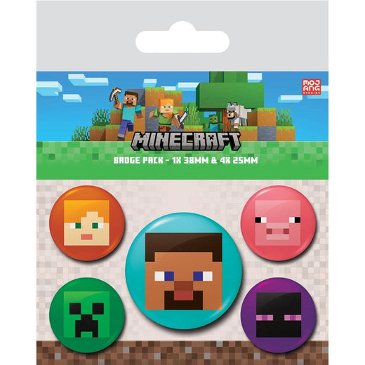 Pack de badges Minecraft (visages)