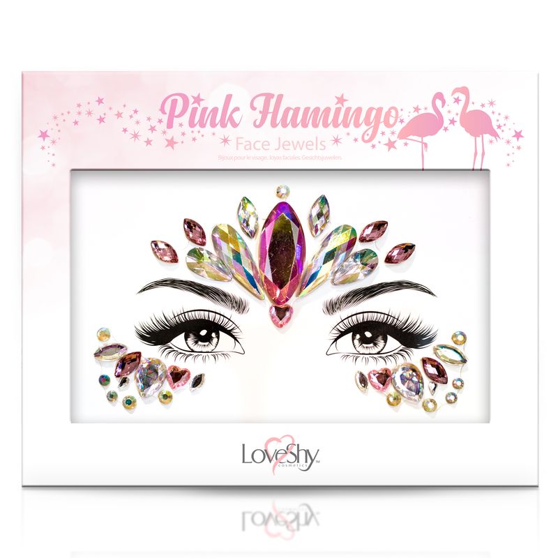 Face jewelry - Pink Flamingo