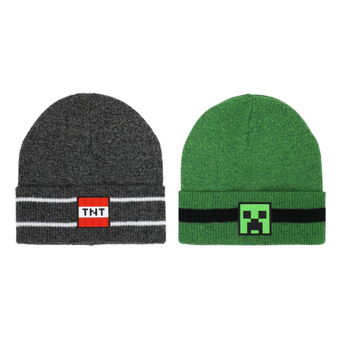 Minecraft  – Creeper/TNT 2 Pack Beanie