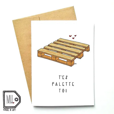 Funny card You're a palette