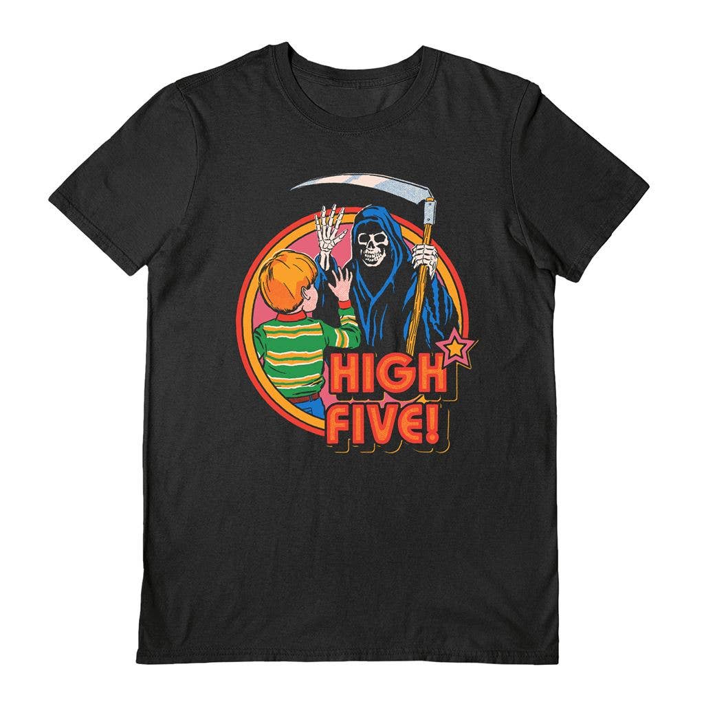 T-shirt unisexe noir Steven Rhodes (High Five): L