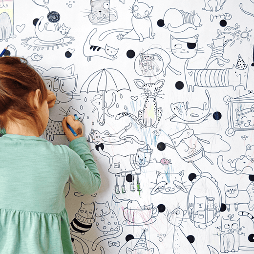 Coloriage géant - Les chats - PiCO Tatoo