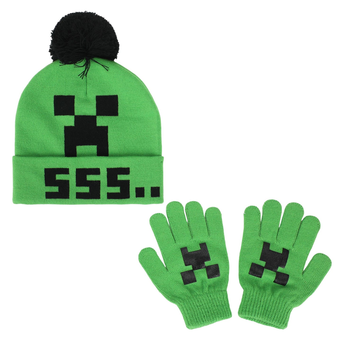 MINECRAFT – Ensemble tuque et gants