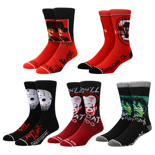 Set of 5 pairs of socks – Horror Icons