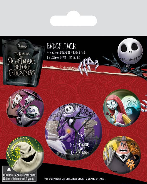 Pack de badges Nightmare Before Christmas (Personnages)