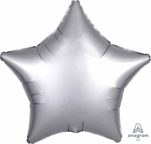 Étoile effet satin - Argent - 18"