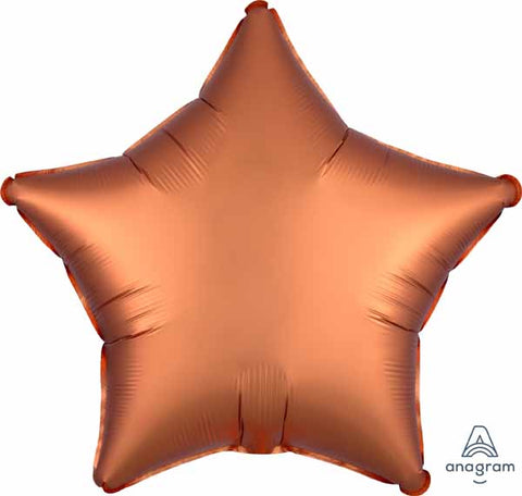 Étoile effet satin - Orange Ambre - 18"