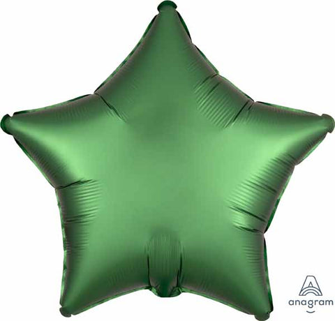 Étoile effet satin - Vert Émeraude - 18"