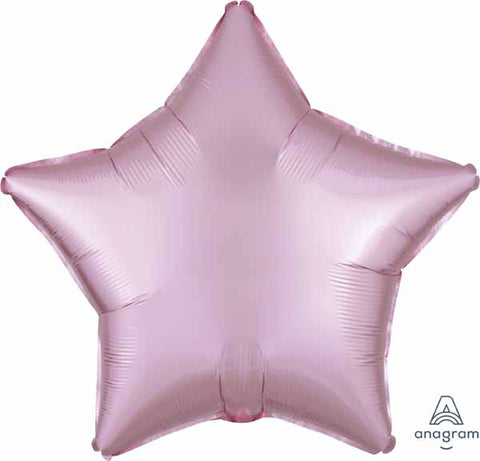 Étoile effet satin - Rose pastel - 18"