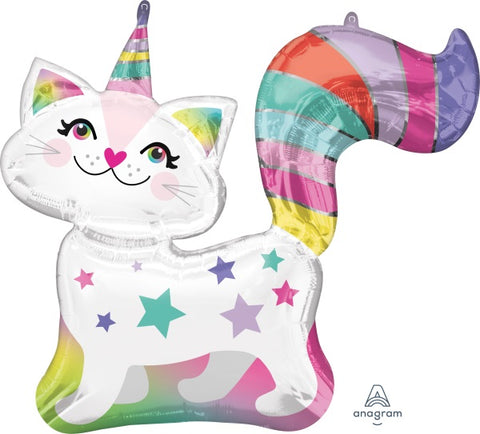 Supershape Rainbow Cat Balloon - 31"