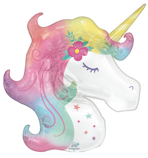 Supershape Rainbow Unicorn Balloon - 33"