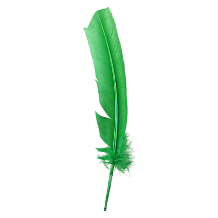 Plume de dinde, 10-12 pouces, Simple: Bleu