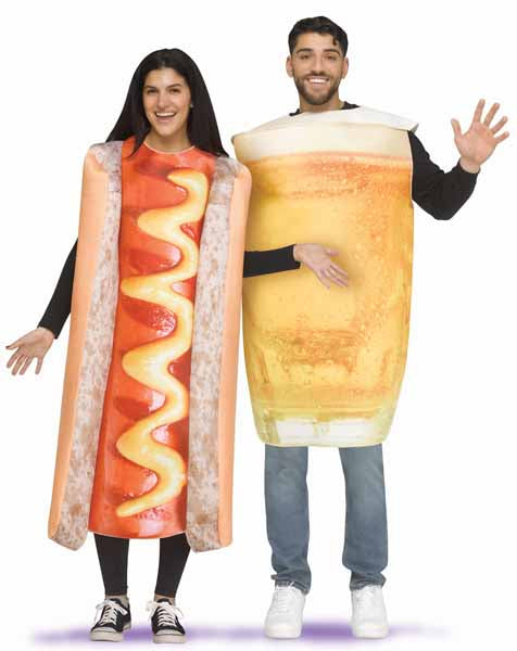 Adult Hot Dog and Beer Costume