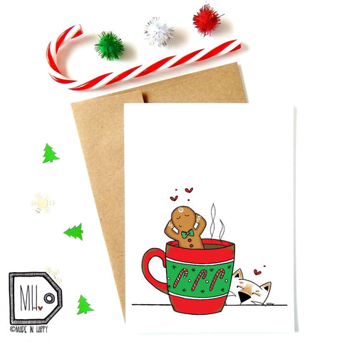 Funny Gingerbread Mug Card