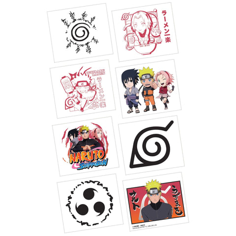 Tatouage temporaire - Naruto (8/pqt)