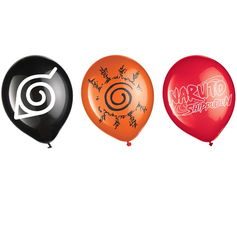 Ballons latex - Naruto (6/pqt)