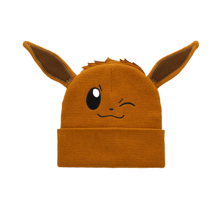 Pokemon Eevee Embroidered Beanie with Ears
