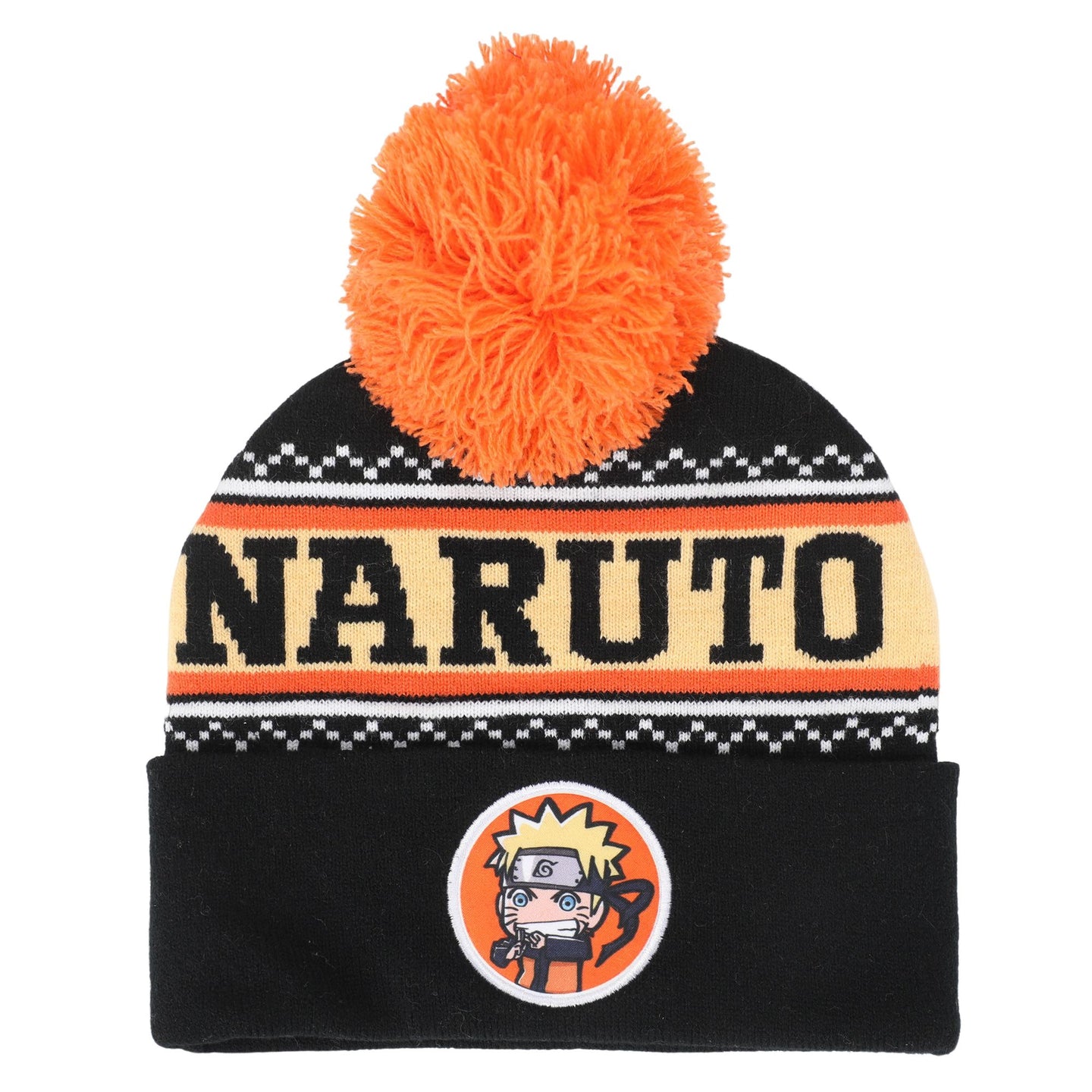 NARUTO - Mens Cuff Pom Beanie