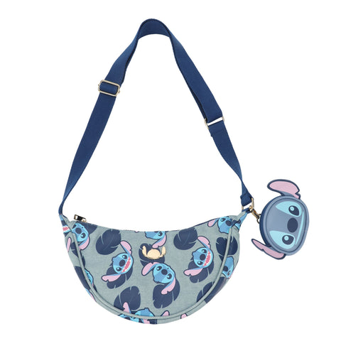 Lilo & Stitch All Over Stitch Pattern Purse with Detachable Coin Pouch